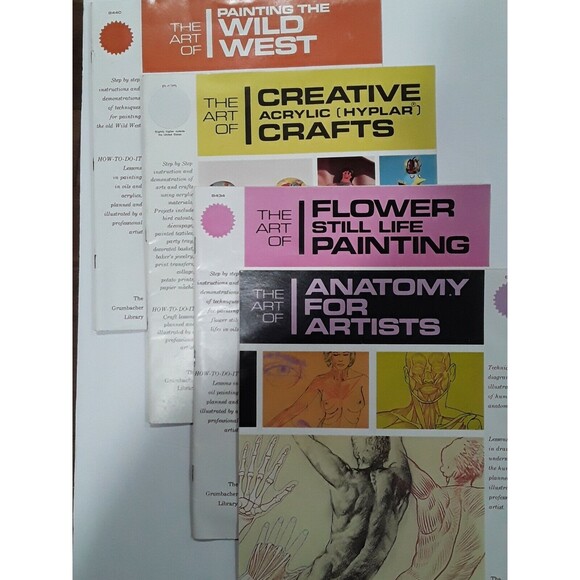 4 Vintage The Art of Grumbacher Library How To Step by Step Art Instruction Book - Picture 2 of 10